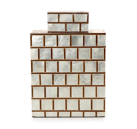 Mother of Pearl Capiz Shell Jar