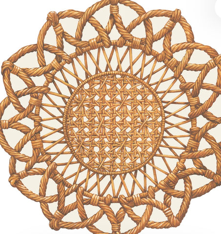 Die Cut Rattan Placemats