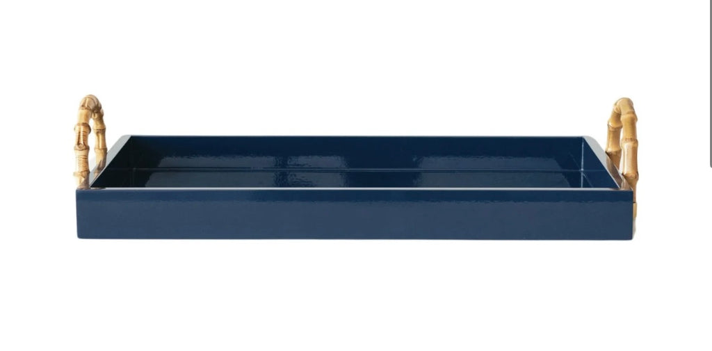 Navy Lacquered Tray