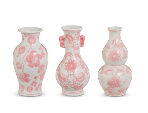 Pink & White Bud Vase