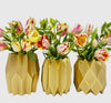 Gold Foil Paper Vase Wraps