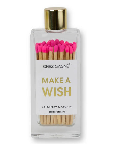 Make A Wish Glass Bottle Matches