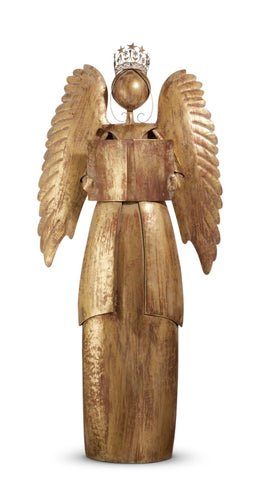 Antiqued Gold Angel Decor