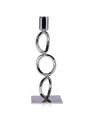 Polished Nickel Candleholder