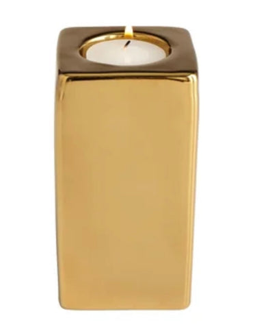 Gold Square Candleholder