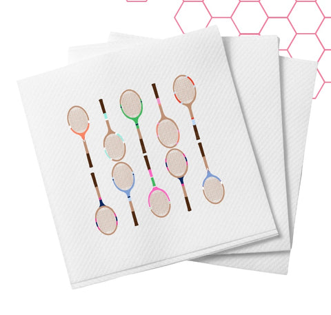 Tennis Vintage Racquet Cocktail Napkins