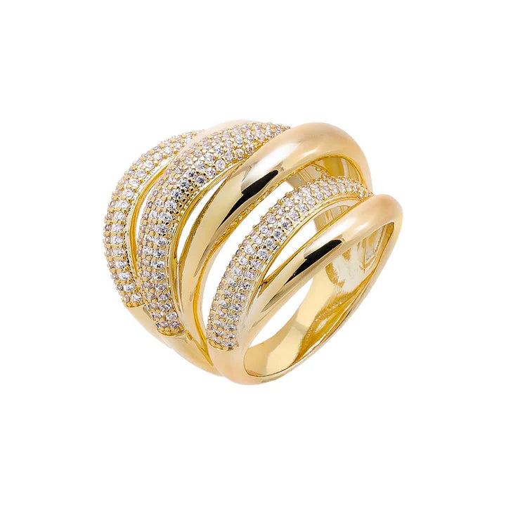 Pave & Gold Ring
