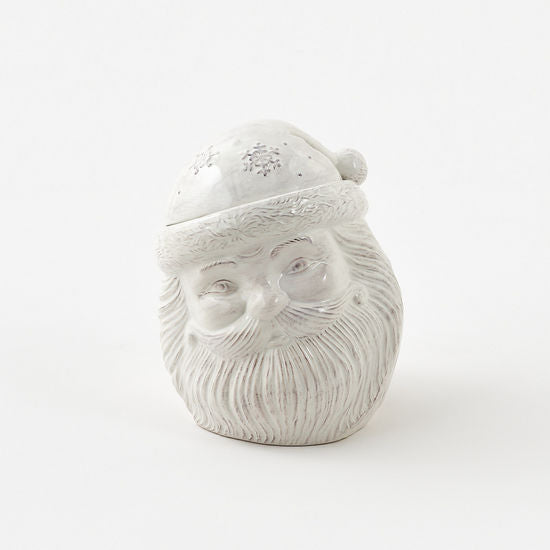 White Ceramic Santa Cookie Jar