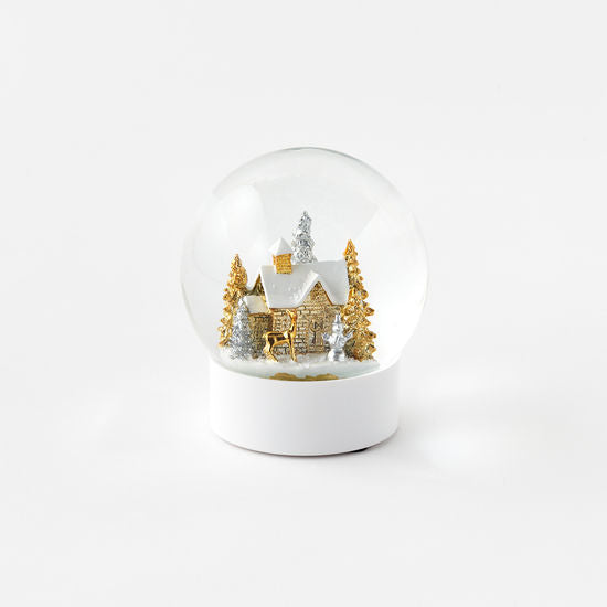 Winter House Water Globe