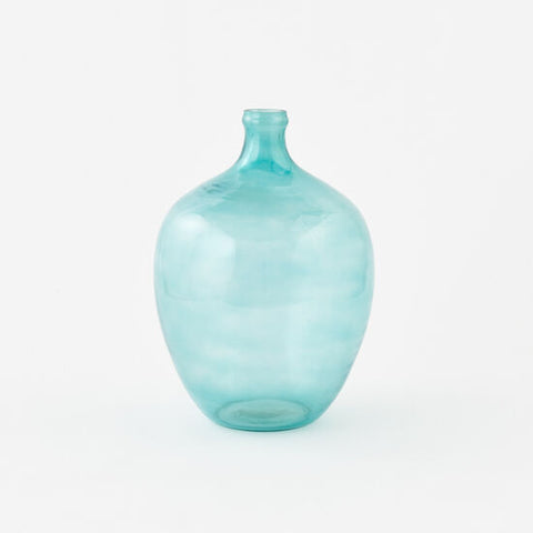 Turquoise Glass Vase