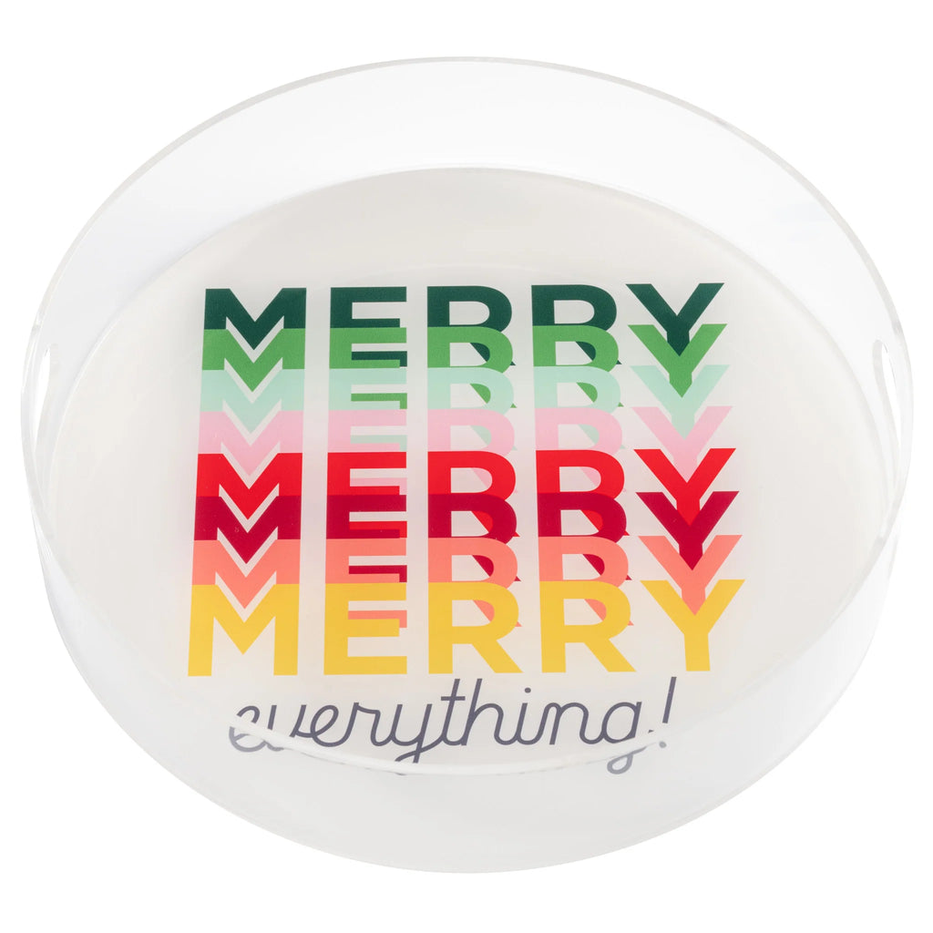 Merry Everything Acrylic Tray