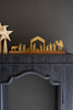 Antique Brass Table Top Nativity