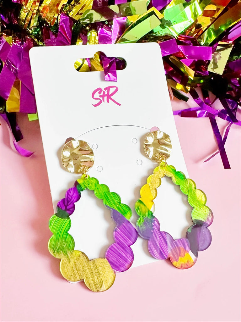 Mardi Gras Art Jolene Earrings