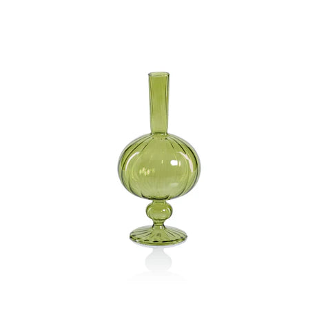 Venetian Green Glass Vase