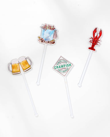 Acrylic Stir Sticks | Crawfish Season