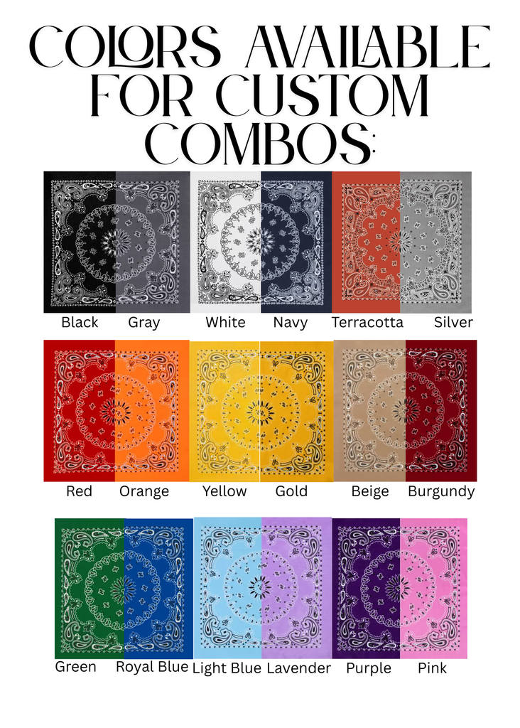 Handmade Custom Gameday Bandana