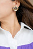Mardi Gras Crown Earrings