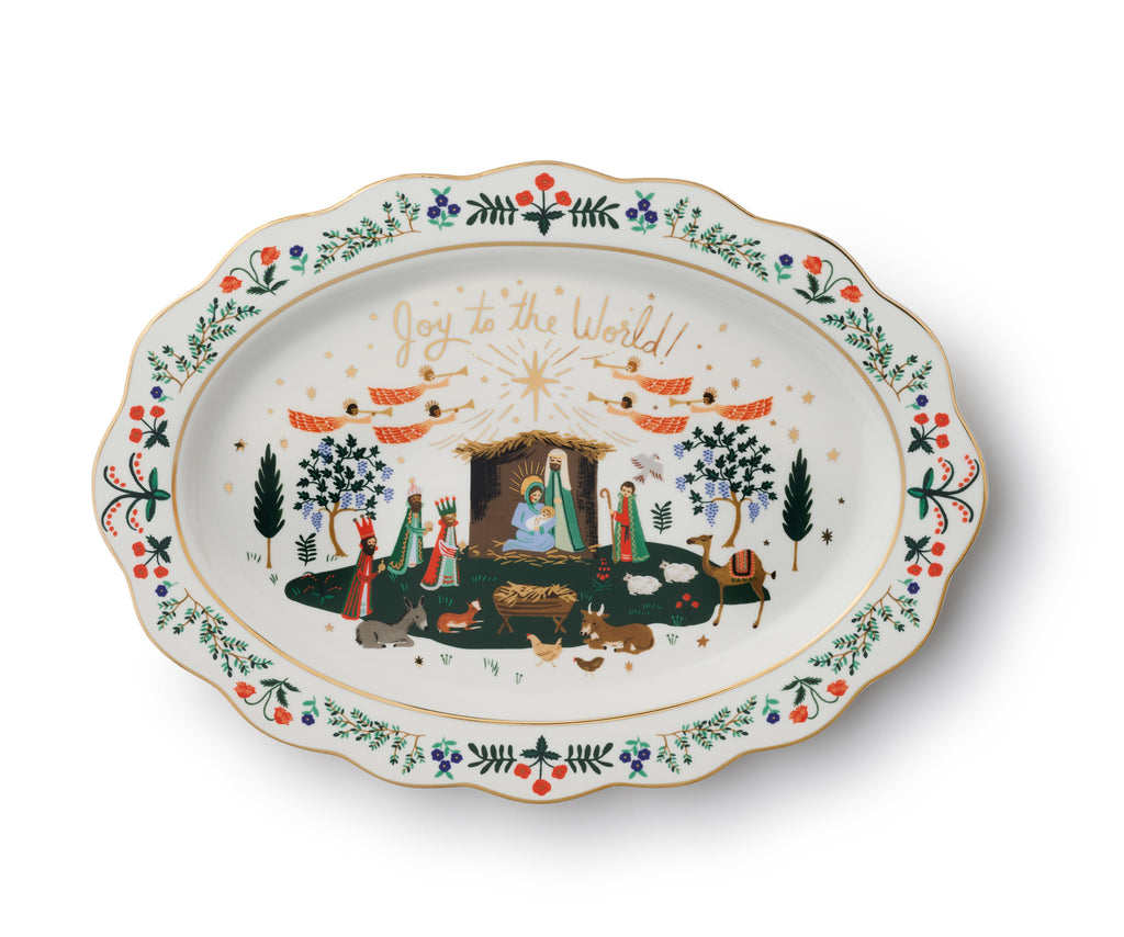 Rifle Paper Co. - Nativity Porcelain Serving Platter