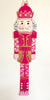 Pink and Gold Nutcracker Door Hanger