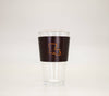 Louisiana Leather Pint Glass