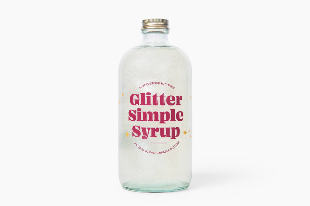 Wood Stove Kitchen Glitter Simple Syrup