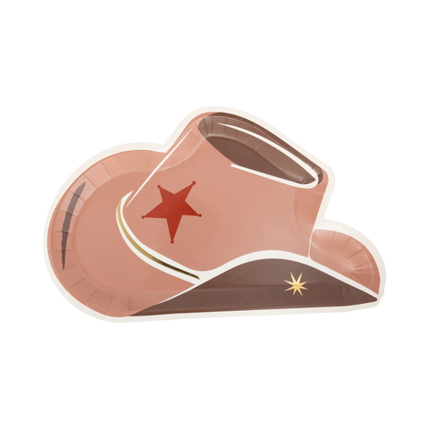 Cowboy Hat Shaped Plate