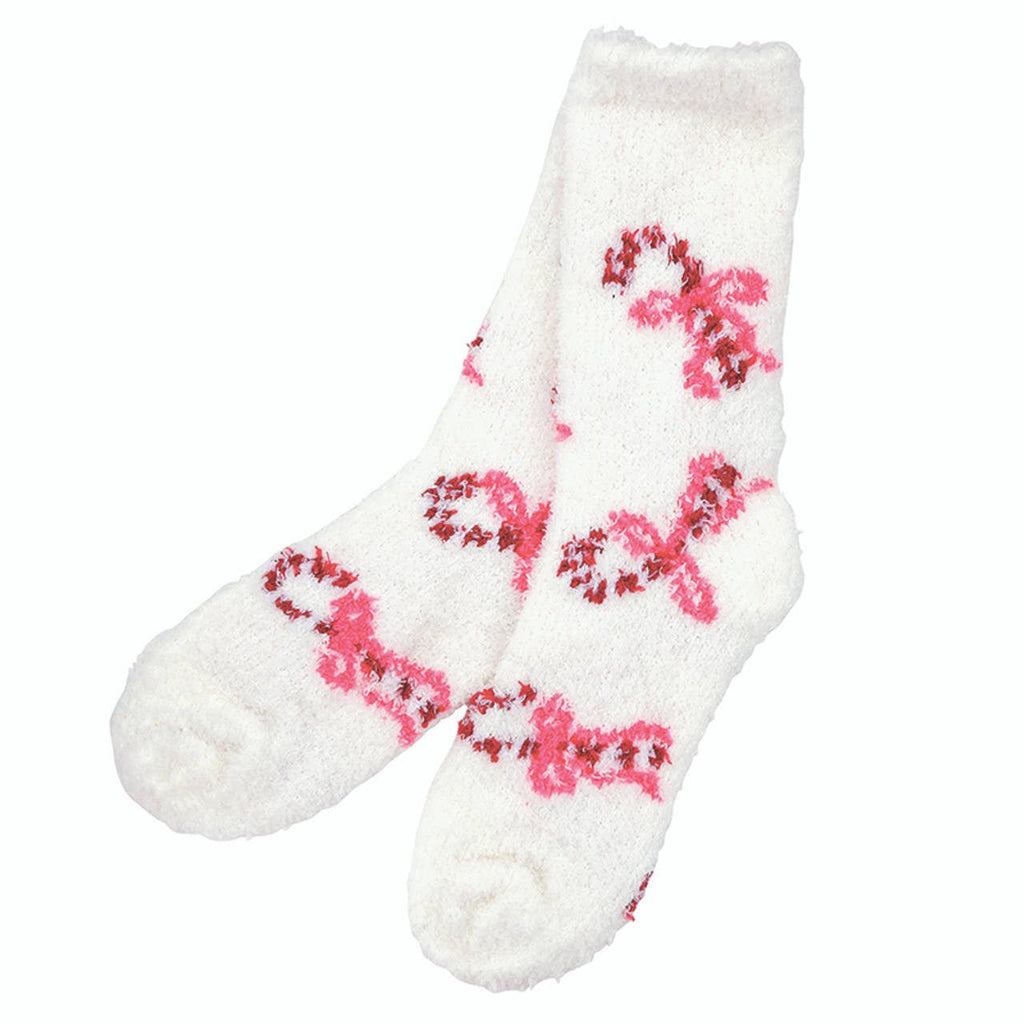 Cozy Candy Cane Socks in Ornament
