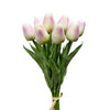 White Real Touch Tulip Bunch