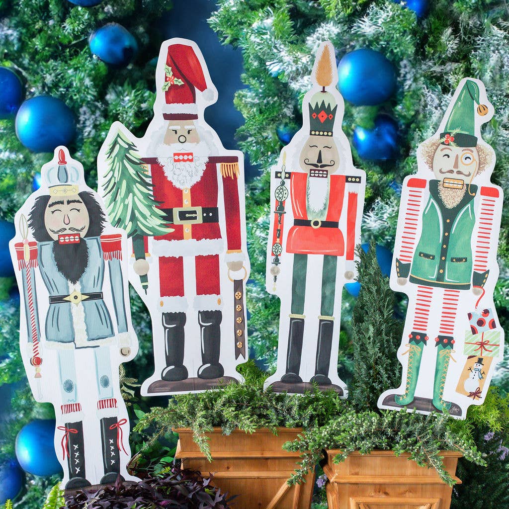 Songbird Grove Collection - Large Nutcracker Garden Stakes