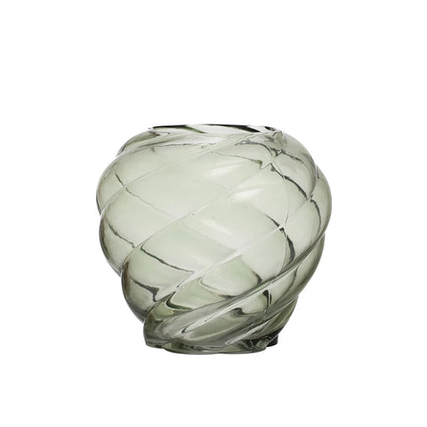 Green Glass Vase