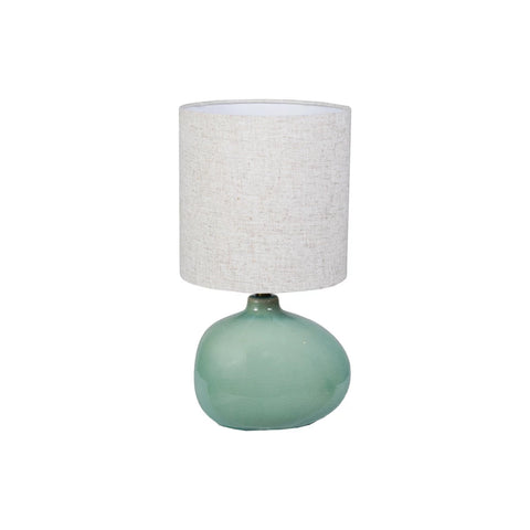 Aqua Stoneware Lamp