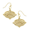Susan Shaw - Gold Tiger Earrings