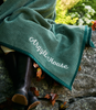 ChappyWrap - Harborview Herringbone Forest Green Blanket