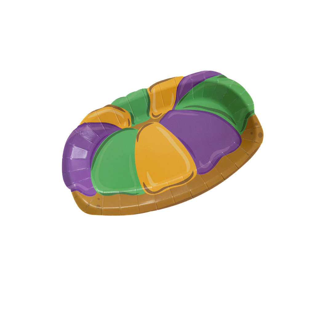 King Cake Plate Set- pack of 12