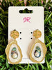 Sandy + Rizzo - Gold Coastal Acrylic Earrings