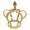 Hand-Beaded Metal Crown Table Ornament