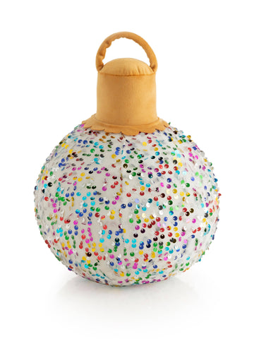 Merry Sequined Bauble Pillow