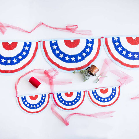 Patriotic Bunting Garland Panels