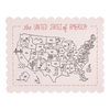 Color the USA Map Paper Placemat