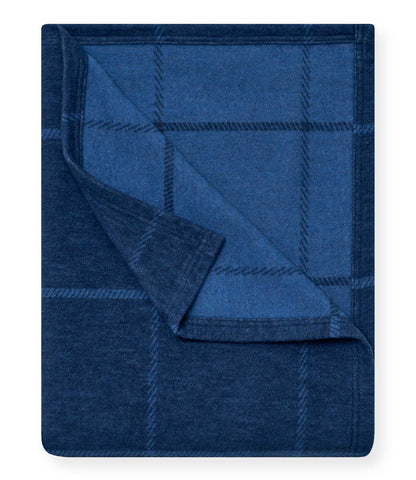 ChappyWrap - Windowpane Navy Lightweight Blanket