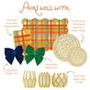 Fall Plaid Paper Guest Towel Napkins
