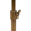 Kate and Laurel - Engles Adjustable Embossed Metal Table and Plant Stand