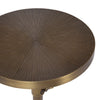 Kate and Laurel - Engles Adjustable Embossed Metal Table and Plant Stand