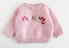 “Merry” Pink Christmas Sweater