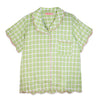 Brooks Avenue Metallics Green Scalloped Pajama Set Short