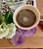 Butter & Gold Geode Resin Coaster Set