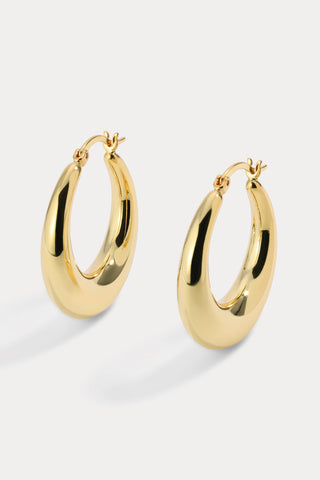 Hollow Hoops in Gold & Silver
