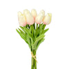 White Real Touch Tulip Bunch