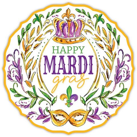 Mardi Gras Crown Posh Die-Cut Placemat Set