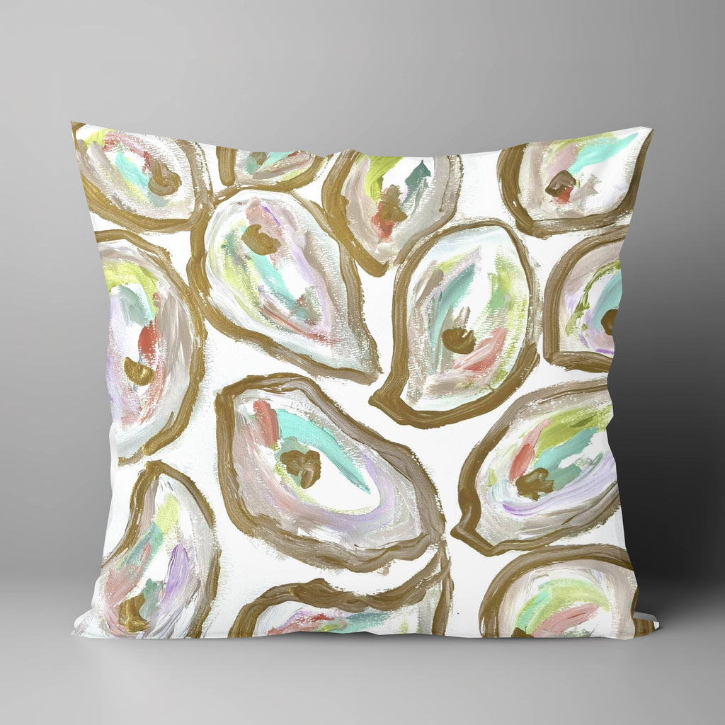 Watercolor Oysters Pillow